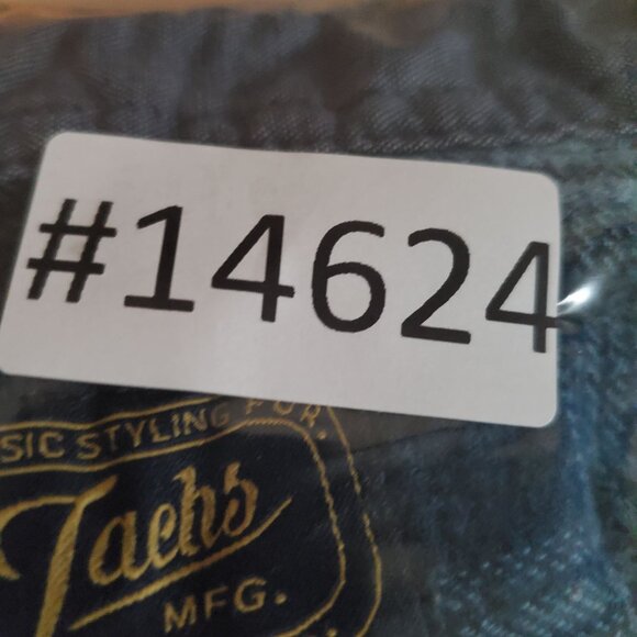 Jachs Shirt Mens XXL Blue Heritage Flannel Button-Up Plaid Long Sleeve Casual - Picture 10 of 10